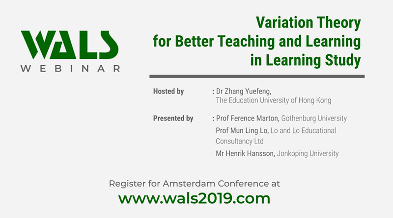 Variation Theory for Better Teaching and Learning in Learning Study