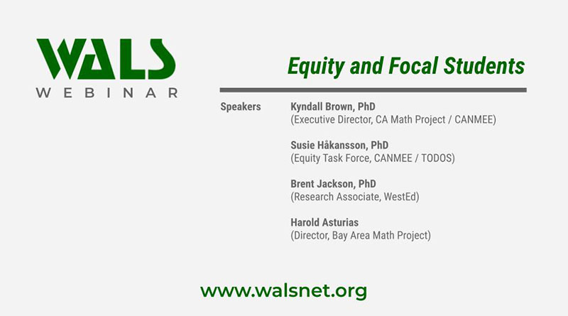 Equity and Focal Students